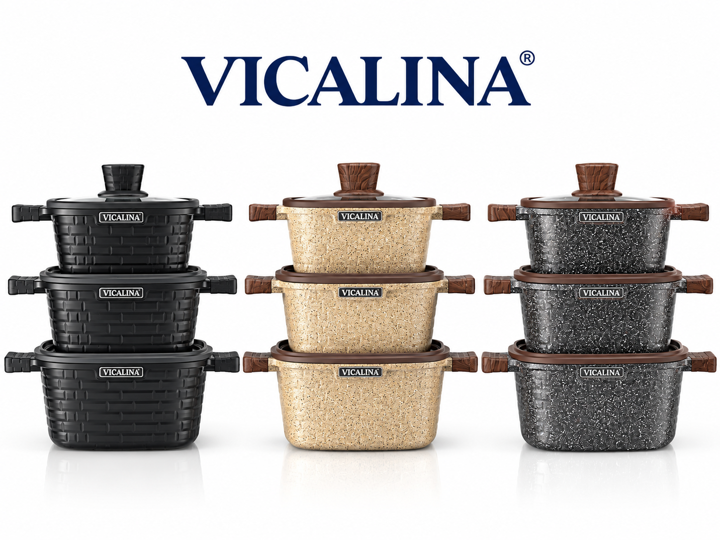 سرویس قابلمه ۳ تکه برند VICALINA